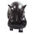Wood sculpture, 'Dark Hippo' - Hand-Carved Sese Wood Hippo Sculpture from Ghana (image 2d) thumbail