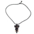 Halskette mit Holzanhänger - Halskette mit Elefantenkopf-Anhänger aus Sese-Holz aus Ghana