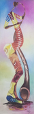 'African Jazz' - Signed Expressionist Painting of a Musician from Ghana thumbail