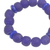 Recycled glass beaded stretch bracelet, 'Indigo Glow' - Eco Friendly Recycled Blue Glass Stretch Bracelet