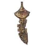 Fiberglass wall sculpture, 'King's Hat' - Unique Fiberglass Wall Sculpture of a Man in a Hat