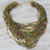 Recycled glass beaded torsade necklace, 'Celestial Adornment' - Multi-Colored Recycled Glass Beaded Torsade Necklace thumbail