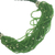 Collar torsade con cuentas de vidrio reciclado - Collar torsade con cuentas de vidrio reciclado verde
