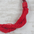 Torsade-Halskette aus recycelten Glasperlen - Rote Torsade-Statement-Halskette aus recycelten Glasperlen