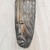 Máscara de madera africana - Máscara de pared de madera de África occidental tallada a mano con motivo de pájaro