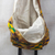 Cotton backpack, 'Kente Lines' - Kente-Inspired Cotton Backpack with Adjustable Straps (image 2b) thumbail