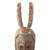 Afrikanische Holzmaske - Handgeschnitzte westafrikanische Maske mit gehörntem Schnabelvogel aus Sese-Holz