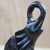 Escultura de madera - Escultura de elefante de madera de Sese negra de Ghana