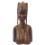 Wood sculpture, 'Plaited Hair' - Mahogany Wood Bust Sculpture of a Woman with Braided Hair thumbail
