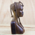 Wood sculpture, 'Plaited Hair' - Mahogany Wood Bust Sculpture of a Woman with Braided Hair (image 2b) thumbail