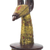 Brass and wood sculpture, 'Kurumba' - Cultural Brass and Sese Wood Sculpture from Ghana