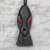 Wood ornaments, 'Bedu Masks' (set of 3) - Wood African Mask Ornaments Crafted in Ghana (Set of 3) (image 2d) thumbail