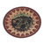 Placa decorativa de madera - Plato decorativo de madera de sesé león rugiente redondo tallado a mano