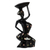Wood sculpture, 'Saleswoman' - Black Sese Wood Sculpture of a Woman from Ghana
