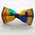 Cotton kente bow tie, 'Akan Delight' - Colorful Cotton Kente Cloth Bow Tie from Ghana