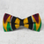 Cotton kente bow tie, 'Masculine Color' - Handcrafted Cotton Kente Cloth Bow Tie from Ghana