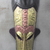 African wood mask, 'Feathered Adornment' - Sese Wood and Embossed Brass Bird African Wall Mask (image 2b) thumbail