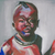 „Kindesvernachlässigung“ (2017) – Signiertes expressionistisches Gemälde von zwei afrikanischen Kindern (2017)