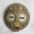Afrikanische Holzmaske - Handgefertigte runde afrikanische Schutzmaske aus Holz und Repousse