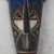 African wood mask, 'Antelope Horns' - Handcrafted African Wood Mask from Ghana