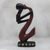 Wood sculpture, 'The Horn Blower' - Abstract Music-Themed Sese Wood Sculpture from Ghana (image 2) thumbail