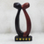 Wood sculpture, 'African Lovers' - Abstract Romantic Sese Wood Sculpture from Ghana (image 2) thumbail
