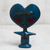 Wood fertility doll, 'Blue Lover' - Handcrafted Sese Wood Fertility Doll in Blue from Ghana (image 2) thumbail