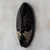 African wood mask, 'Cocoa Head' - Cocoa-Themed Sese Wood African Mask from Ghana (image 2b) thumbail