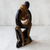 Wood sculpture, 'Maphikelela' - Couple Embracing Black and Brown Hand Carved Wood Statuette (image 2b) thumbail