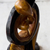 Wood sculpture, 'Maphikelela' - Couple Embracing Black and Brown Hand Carved Wood Statuette (image 2c) thumbail