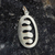 Sterling silver pendant, 'Teeth and Tongue' - Sterling Silver Ese Ne Tekrema Pendant from Ghana