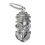 Sterling silver pendant, 'Queen Idia Mask' - Sterling Silver Queen Idia Pendant from Ghana