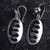 Sterling silver dangle earrings, 'Ese Ne Tekrema' - Adinkra Ese Ne Tekrema Dangle Earrings from Ghana (image 2) thumbail