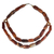 Halskette aus Achatperlen – Perlenkette aus Achat und recyceltem Kunststoff aus Ghana