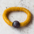 Agate beaded stretch bracelet, 'Adepa Orb' - Agate and Recycled Plastic Beaded Stretch Bracelet