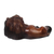 Ebony wood sculpture, 'Relaxing Lion' - Hand-Carved Ebony Wood Lion Sculpture from Ghana (image 2d) thumbail
