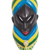 Máscara de madera africana - Máscara de pared de madera africana con temática de Adinkra de Ghana