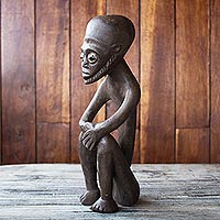 Wood sculpture, Old Ashanti Man