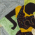Silk wall art, 'Geometric Dance' - Handmade Dance-Themed Silk Wall Art from Ghana