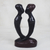 Wood sculpture, 'Merin Sesa Da' - Hand-Carved Romantic Sese Wood Sculpture from Ghana thumbail
