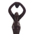 Wood sculpture, 'San Bra Love' - Hand-Carved Sese Wood Sculpture of a Woman from Ghana
