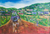 'Breakdown at the Village' - Signed Impressionist Landscape Painting from Ghana thumbail