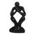 Wood sculpture, 'Praying Shadow' - Prayer-Themed Sese Wood Sculpture from Ghana