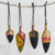Wood ornaments, 'African Culture' (set of 4) - Wood African Mask Ornaments from Ghana (Set of 4)