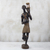 Escultura de madera - Escultura rústica de madera de Sese de un sacerdote africano de Ghana