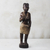 Escultura de madera - Escultura rústica de madera de Sese de una mujer africana de Ghana