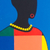 Aus dem Norden - Signiertes expressionistisches Gemälde von zwei Menschen aus Ghana