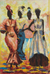 'Who Fine Pass' - Signed Expressionist Painting of Four Women from Nigeria