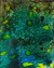 'Yemoja' - Signed Abstract Painting in Green from Nigeria thumbail