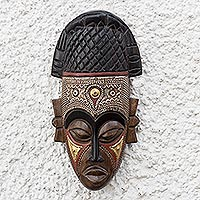 African wood mask, Lovely Crown